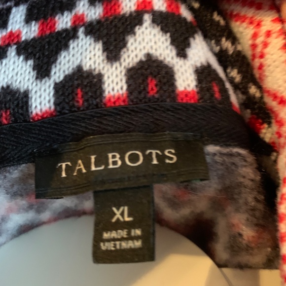Talbots tie‎ neck pocketed sweater. Worn a couple of times - Picture 2 of 6